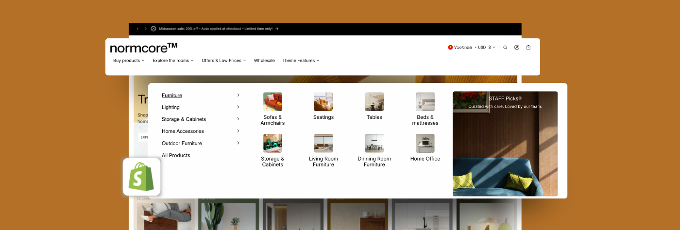 Shopify Mega Menu: 3 Ways to Set Up 2025 (Example Included)